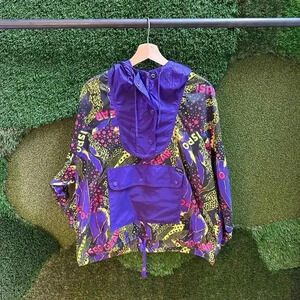 Vintage ISPO Neon Patterned Light  Jacket Large